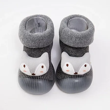 CHILDRENLAND STOPPER SOCKS DW4500-3 GREY FOX
