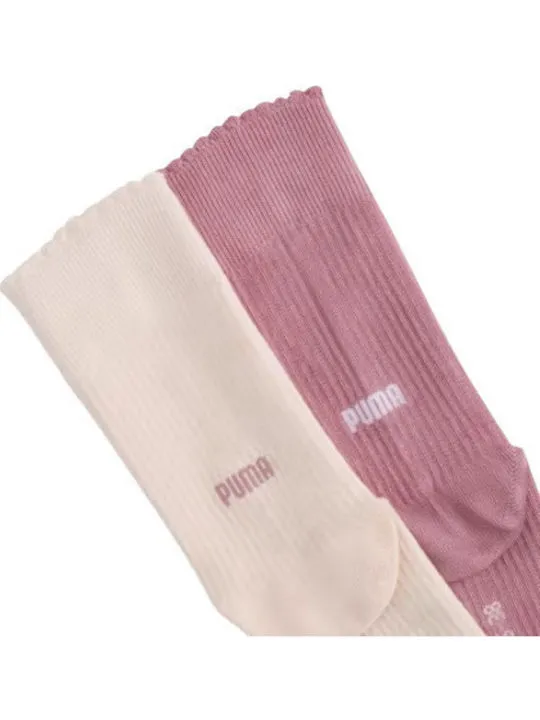 PUMA SOCKS 3P SCALLOP EDGE 947221_03 PINK COMBO