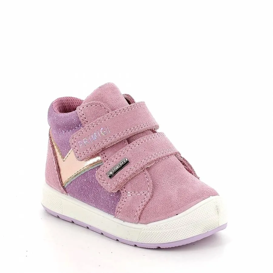 PRIMIGI BABY GIRL BOOTS FIRST STEPS GORE-TEX 8854711 PINK/GOLD