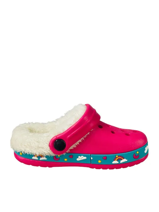 CHILDRENLAND LINED CLOG UNICOR CHI1523 FUXIA