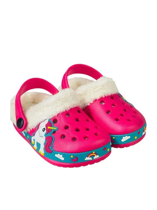 CHILDRENLAND LINED CLOG UNICOR CHI1523 FUXIA