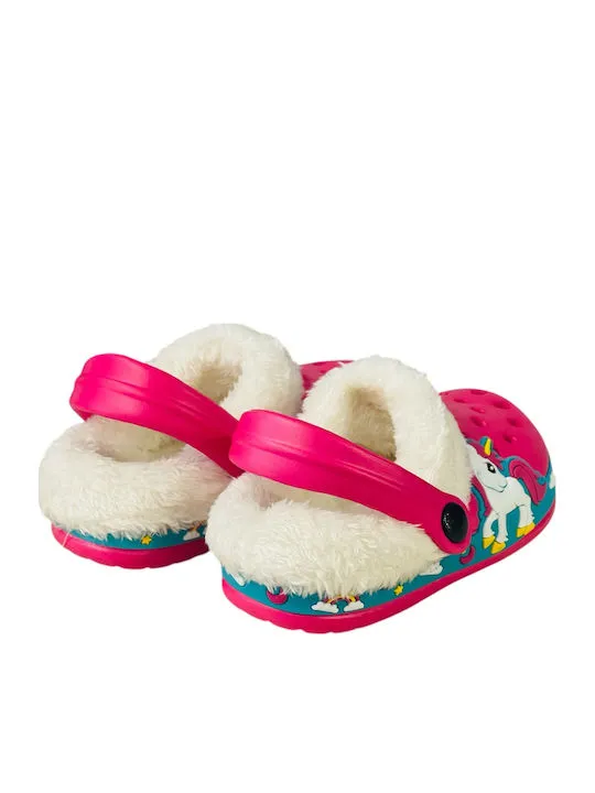 CHILDRENLAND LINED CLOG UNICOR CHI1523 FUXIA