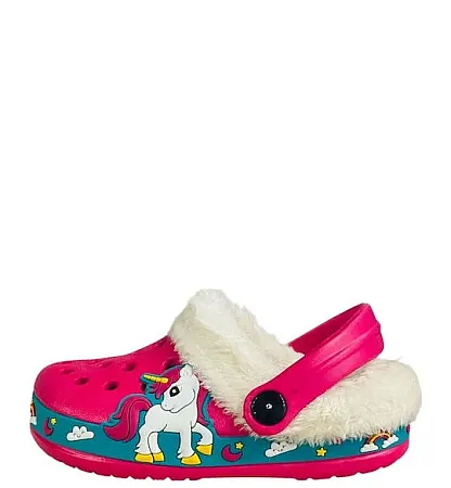 CHILDRENLAND LINED CLOG UNICOR CHI1523  FUXIA