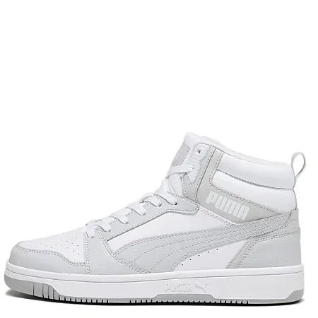 PUMA REBOUND V6 SNEAKERS MID  392326-05 WHITE/ASH GREY