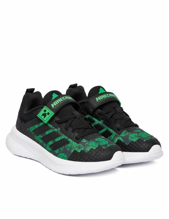 ADIDAS MINECRAFT FORTARUN JR1943 CBLACK/CBLACK/FTWWHT