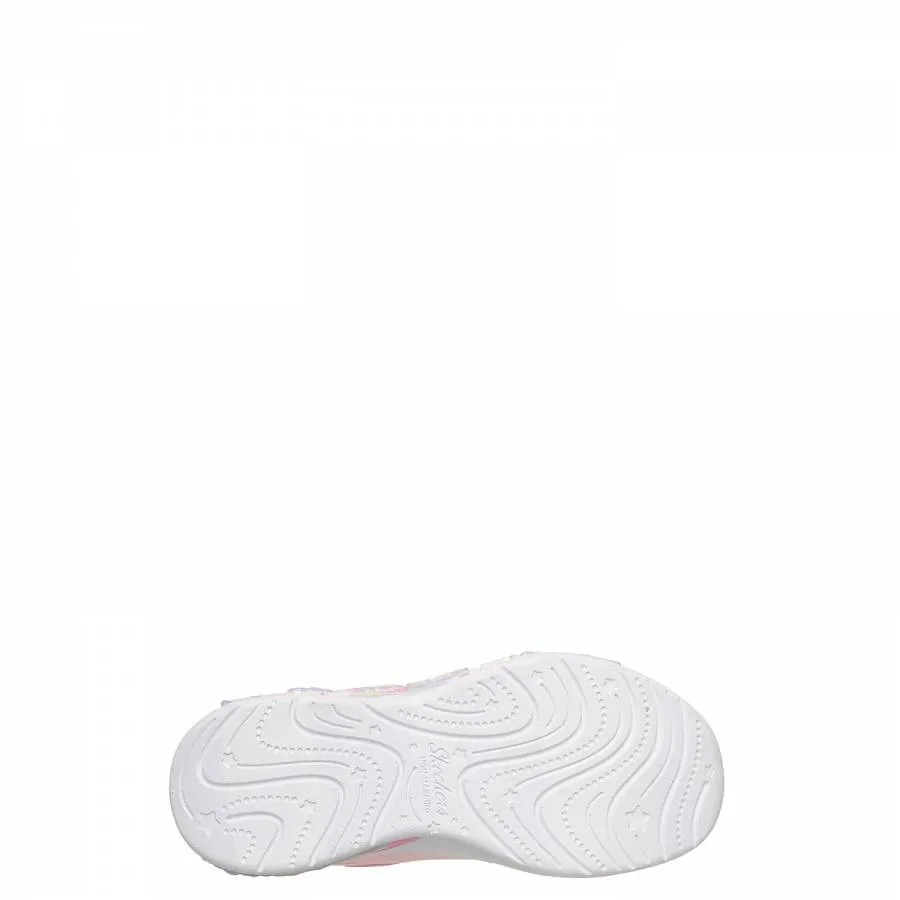 SKECHERS S LIGHTS-BUTTERFLY BLISS 303065L/LPMT LIGHT PINK/MULTI