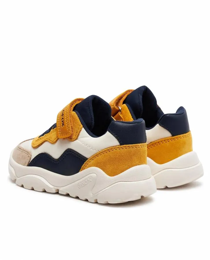 GEOX B CIUFCIUF B B455RB 0FU22 CQ62P TAUPE/OCHREYELLOW SNEAKERS CASUAL