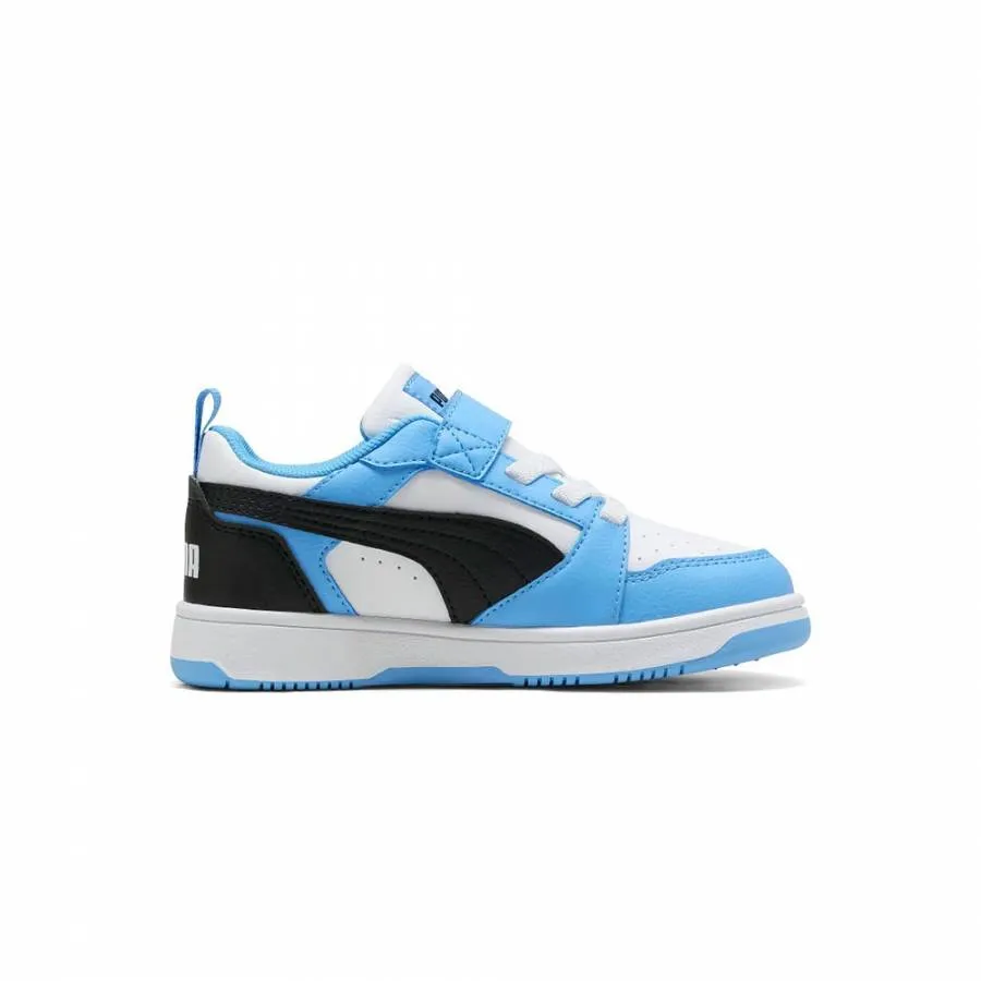 PUMA REBOUND V6 LO AC PS 397419 34 LIGHT BLUE/BLACK/WHITE