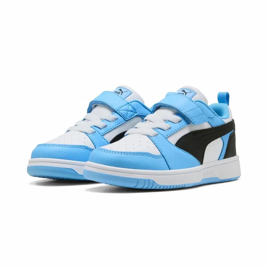 PUMA REBOUND V6 LO AC PS 397419 34 LIGHT BLUE/BLACK/WHITE