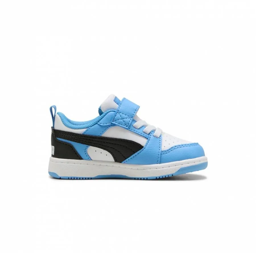 PUMA REBOUND V6 LO AC INF 397420 34 LIGHT BLUE/BLACK/WHITE