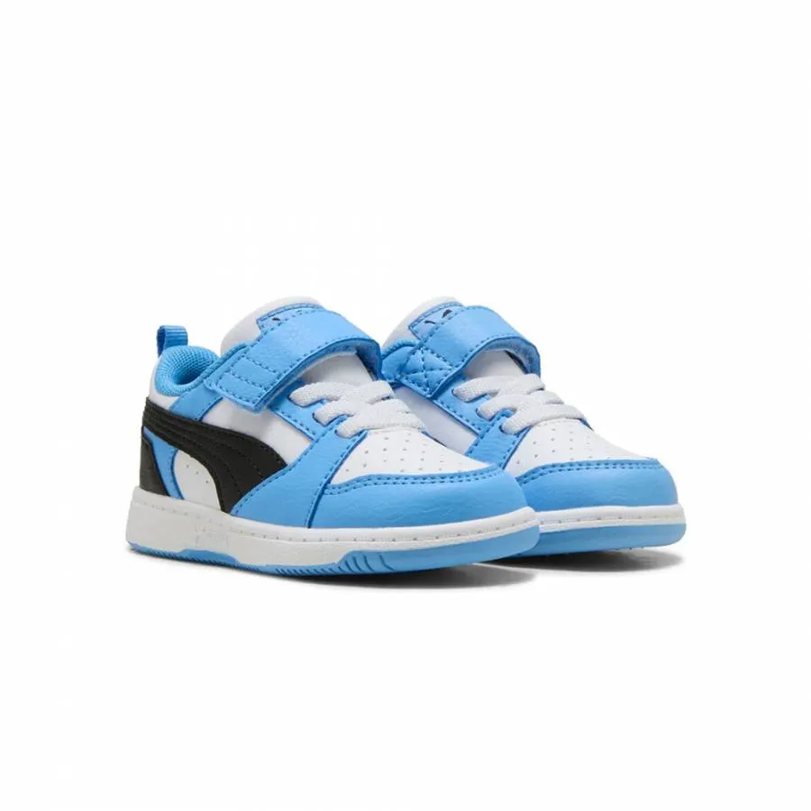 PUMA REBOUND V6 LO AC INF 397420 34 LIGHT BLUE/BLACK/WHITE