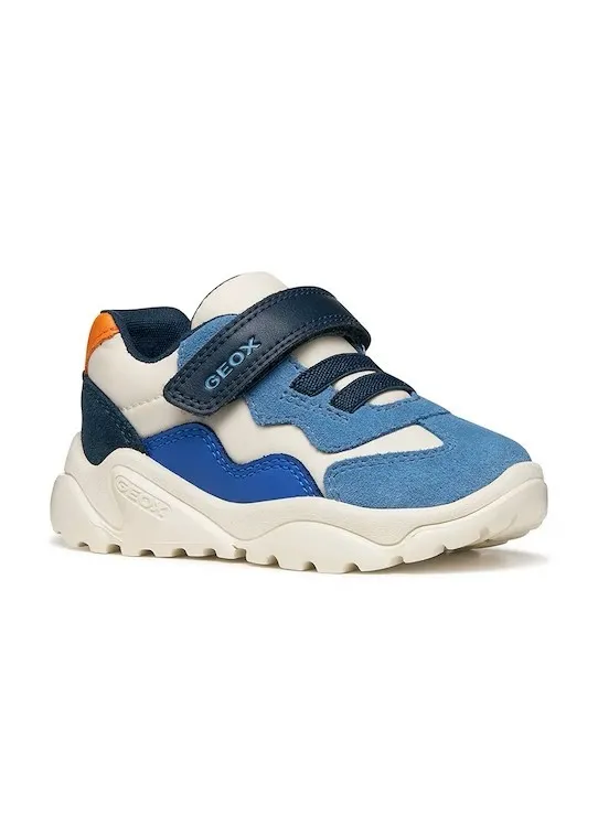 GEOX B CIUFCIUF B455RB 0FU22 C0652  IVORY/LT BLUE  SNEAKERS CASUAL