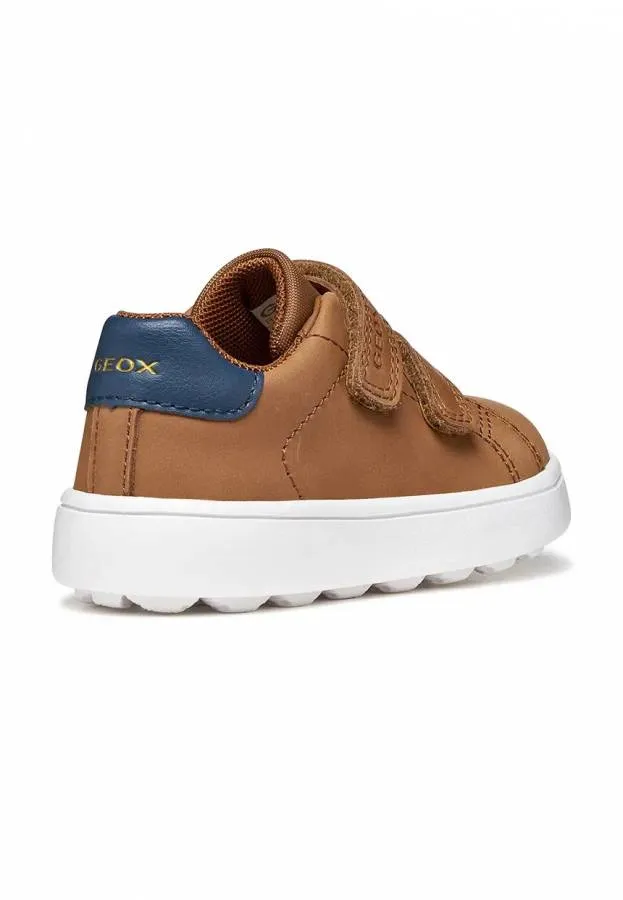 GEOX B MINICUB B656TA 0CL54 C6176 COGNAC/NAVY  SNEAKERS  CASUAL