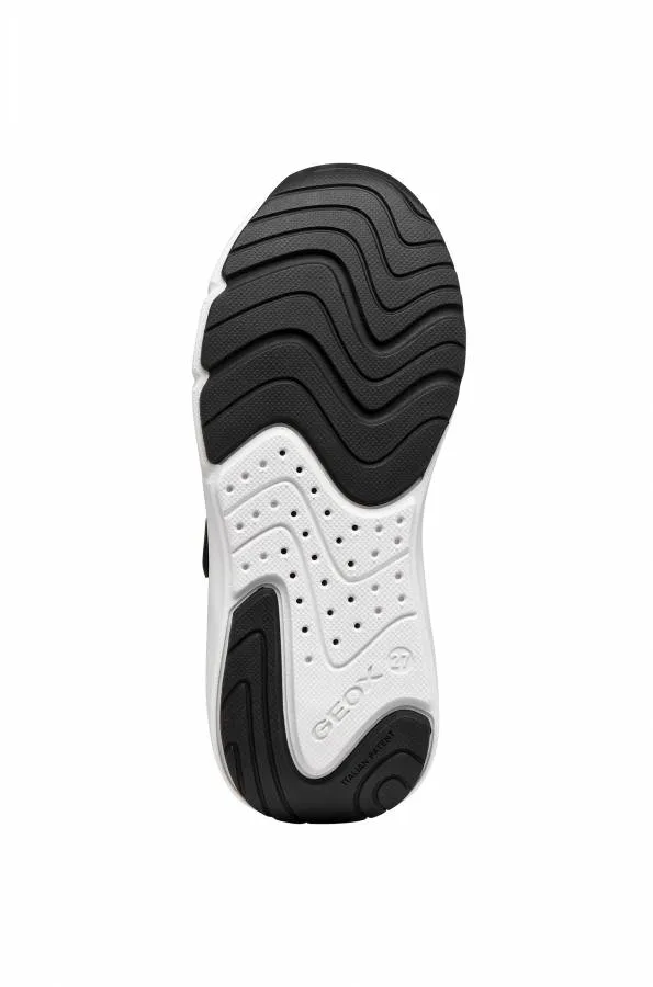 GEOX J PRO-RAN J65P7F 01454 C0048 BLACK/RED RUNNING SNEAKERS SPORT
