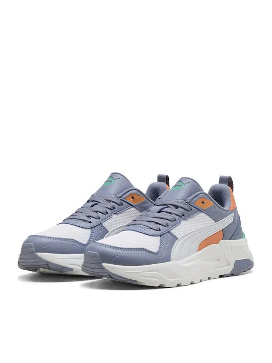 PUMA TRINITY 2 LT JR 403703 09 WHITE/SILVER MIST/GRAY SKY