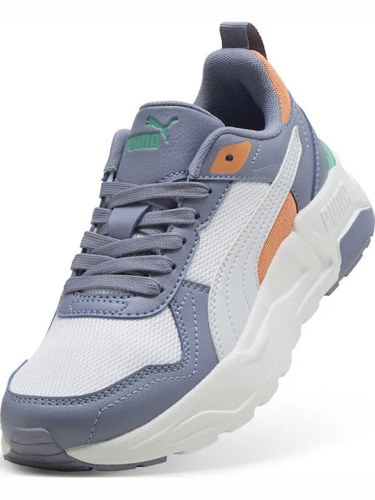 PUMA TRINITY 2 LT JR 403703 09 WHITE/SILVER MIST/GRAY SKY