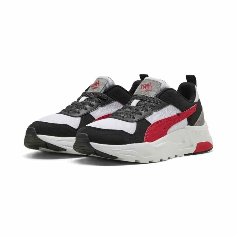 PUMA TRINITY 2 LT MID 90S JR 406073 01 WHITE/RED/BLACK