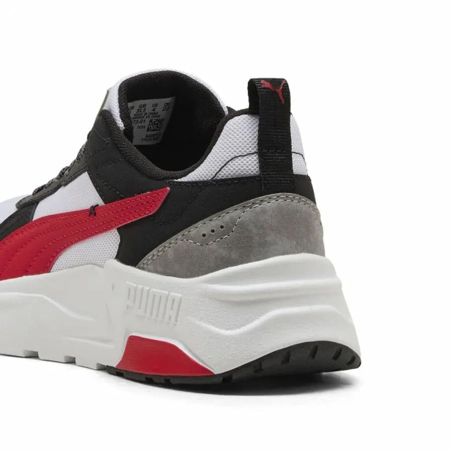 PUMA TRINITY 2 LT MID 90S JR 406073 01 WHITE/RED/BLACK