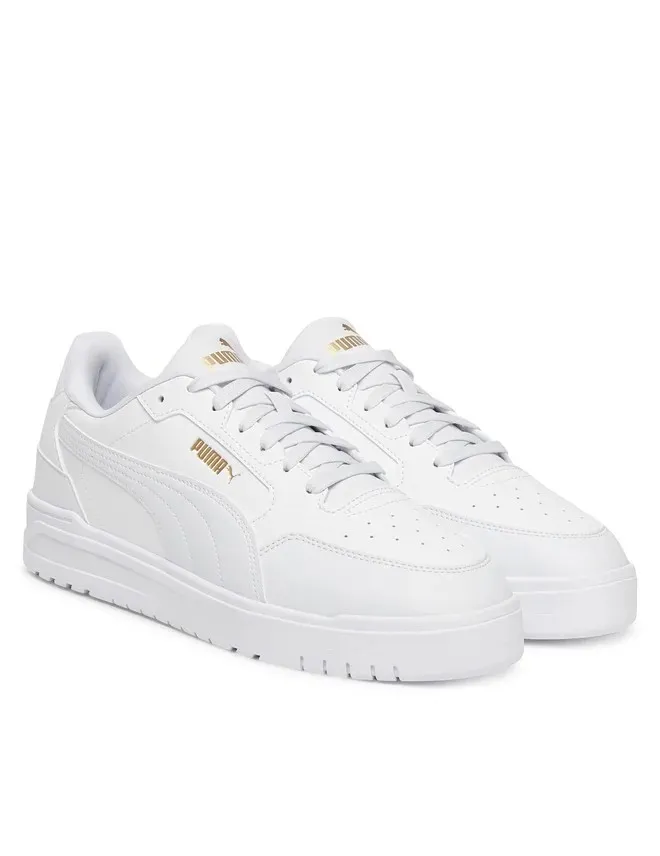 PUMA SHUFFLE DOWNTOWN 402596 01 WHITE/WHITE/GOLD