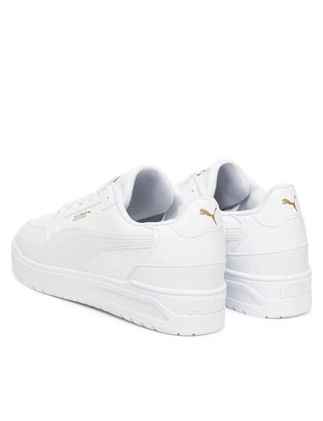 PUMA SHUFFLE DOWNTOWN 402596 01 WHITE/WHITE/GOLD