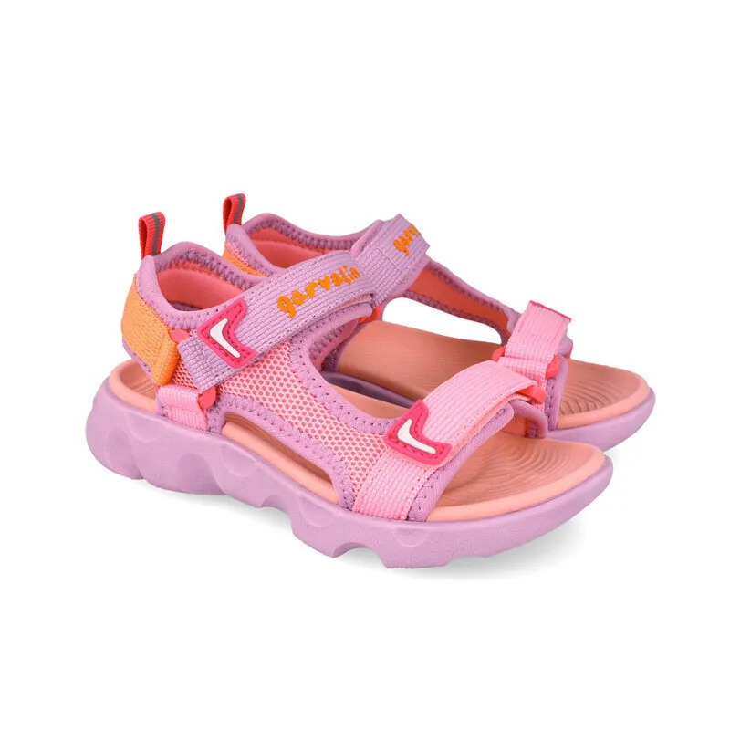 GARVALIN SANDALIA CINTAS 262770-D032 PINK/FUXIA/ORANGE