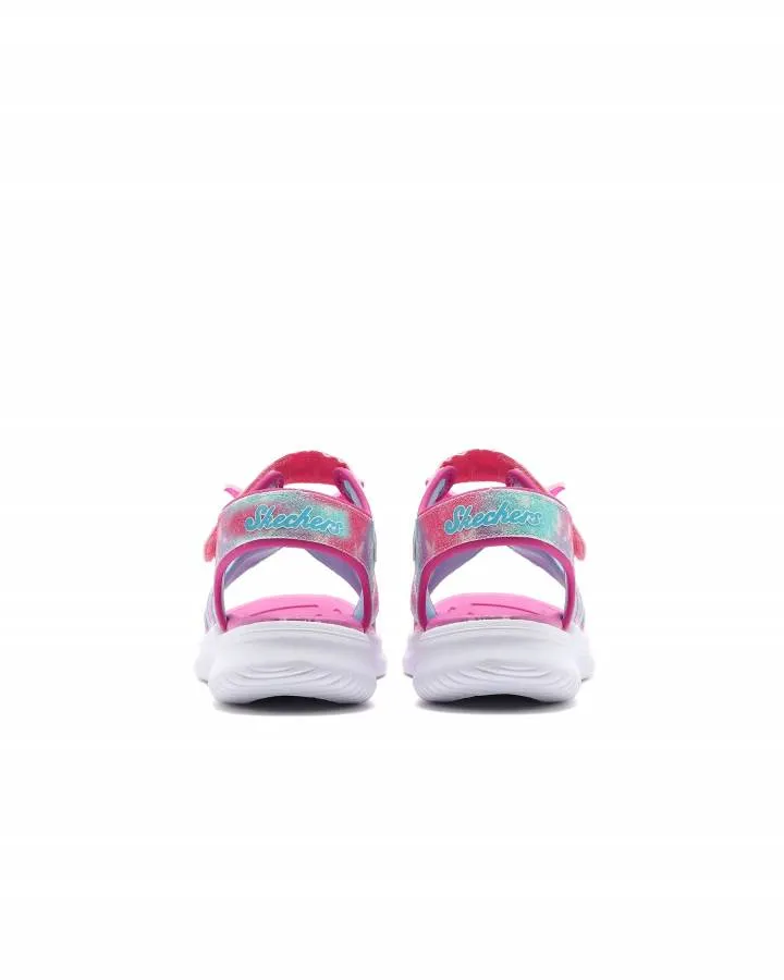SKECHERS S LIGHTS JUMPSTERS SANDAL BUTTERFLY BRITES 303109L/PKMT PINK MULTI