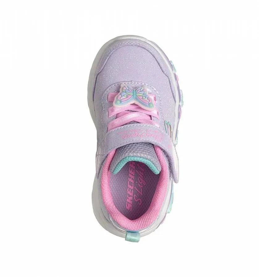 SKECHERS S LIGHTS LIL BUTTERFLY BLISS 303066N/LVMT LEVENDER/MULTI