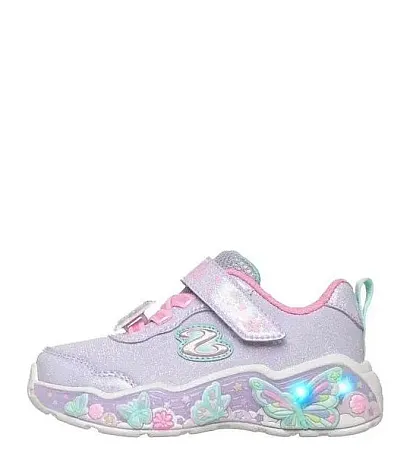 SKECHERS S LIGHTS LIL BUTTERFLY BLISS 303066N/LVMT LEVENDER/MULTI
