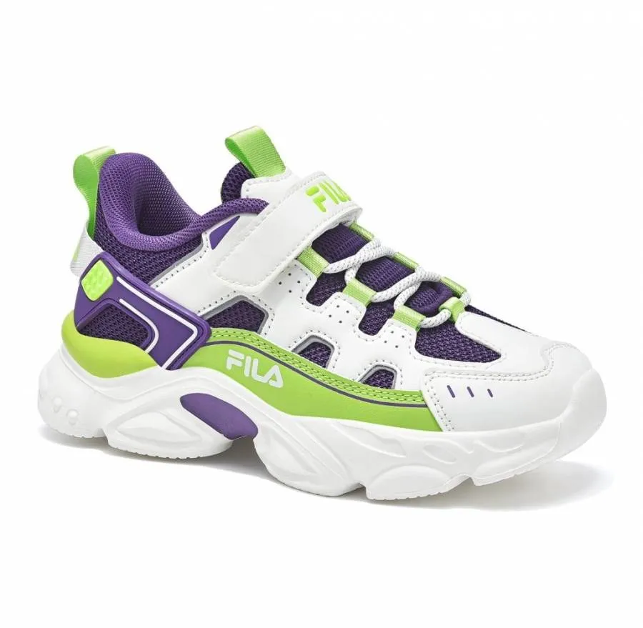FILA MEMORY SPINEL 3V KIDS SNEAKERS 3YF33002-816 WHITE/PURPLE/GREEN