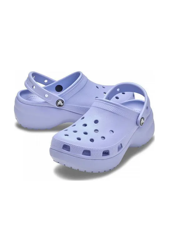 CROCS CLASSIC PLATFORM CLOG W 206750-453 BLUE HAZE