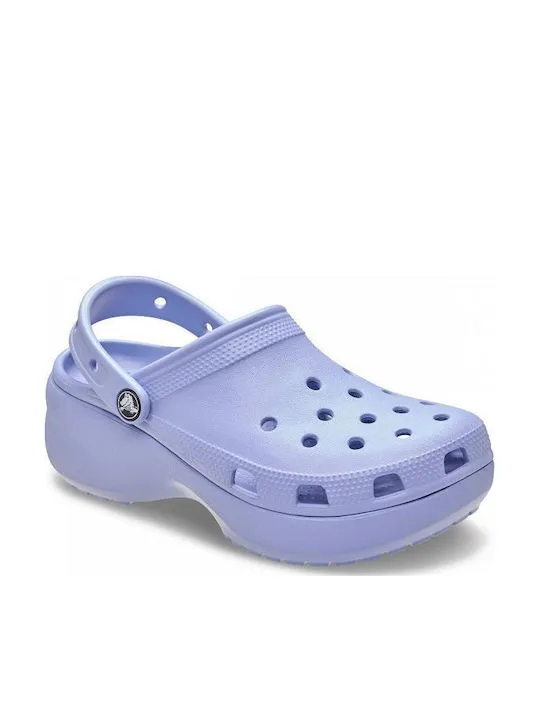 CROCS CLASSIC PLATFORM CLOG W 206750-453 BLUE HAZE