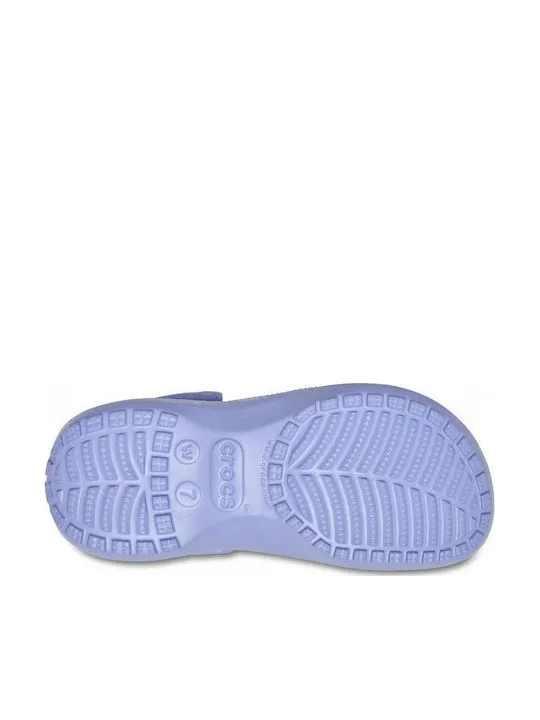 CROCS CLASSIC PLATFORM CLOG W 206750-453 BLUE HAZE