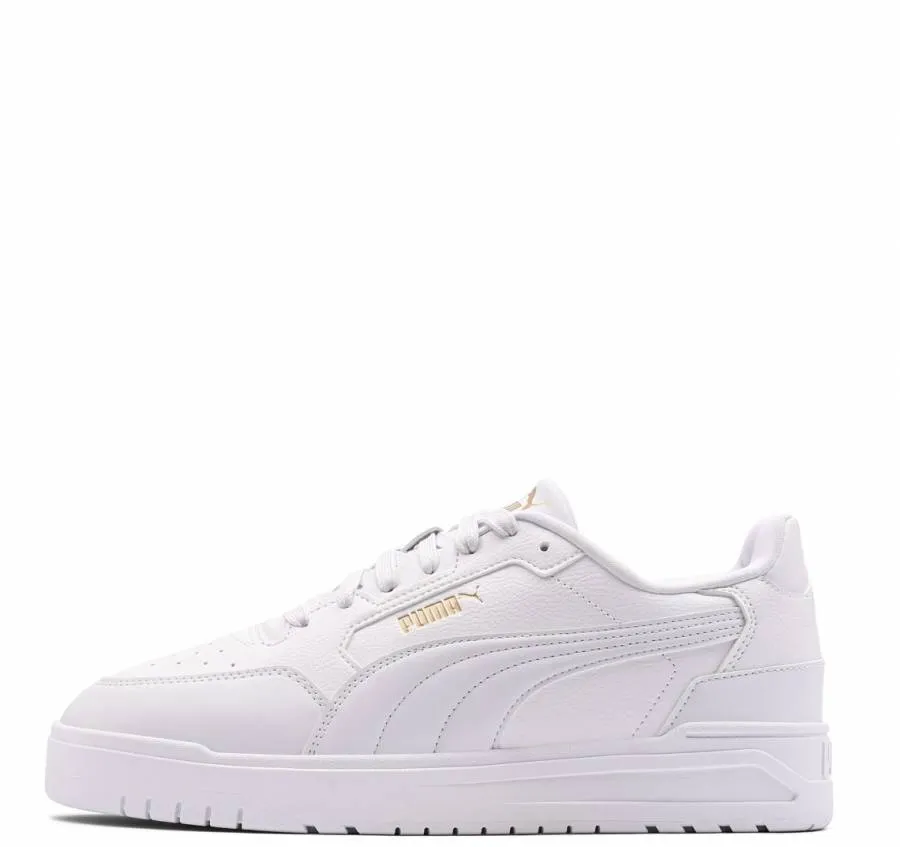 PUMA SHUFFLE DOWNTOWN LO JR SNEAKERS 403739 01 WHITE/WHIYE/GOLD