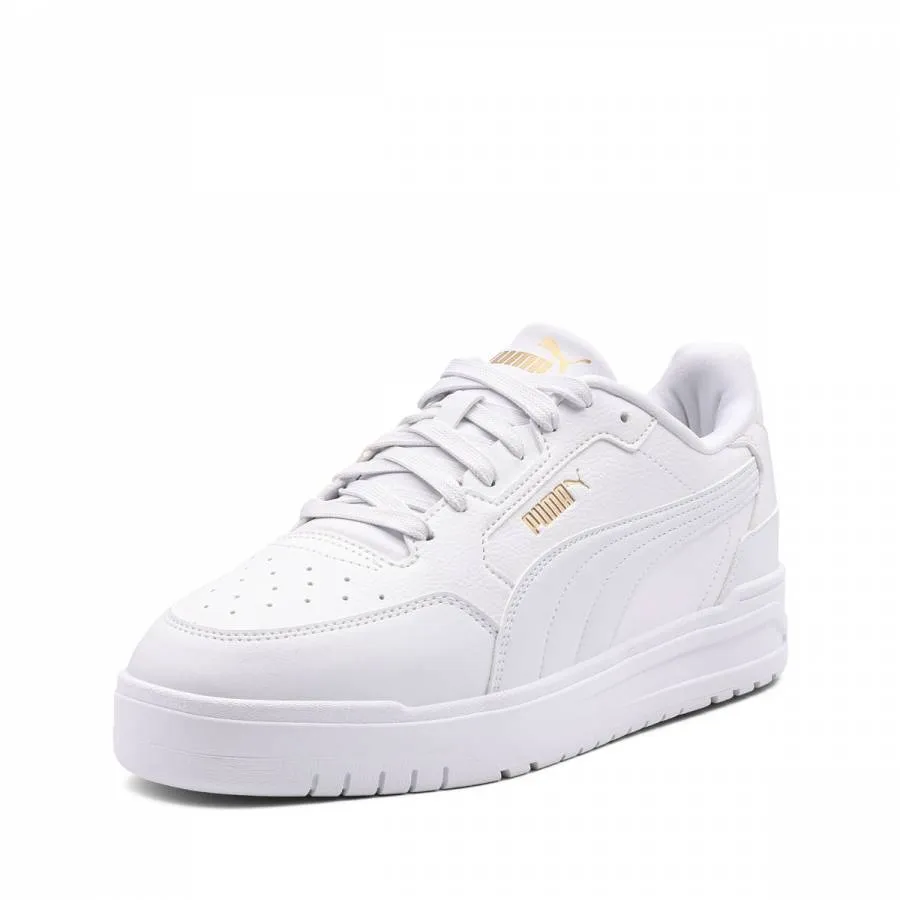 PUMA SHUFFLE DOWNTOWN LO JR SNEAKERS 403739 01 WHITE/WHIYE/GOLD