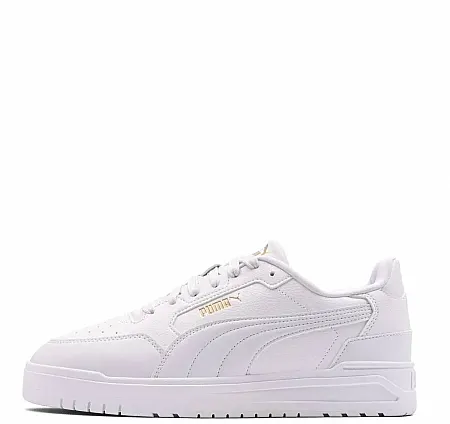 PUMA SHUFFLE DOWNTOWN LO JR SNEAKERS 403739 01 WHITE/WHIYE/GOLD