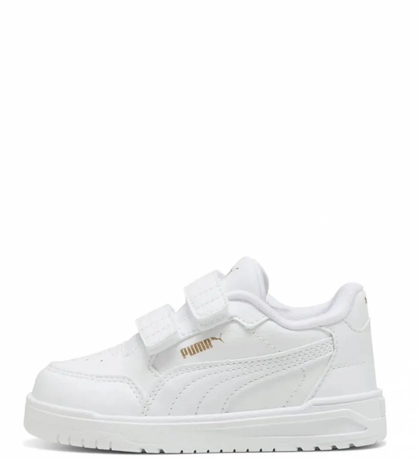 PUMA SHUFFLER DOWNTOWN LO V INF SNEAKERS 403741 01 WHITE/GOLD