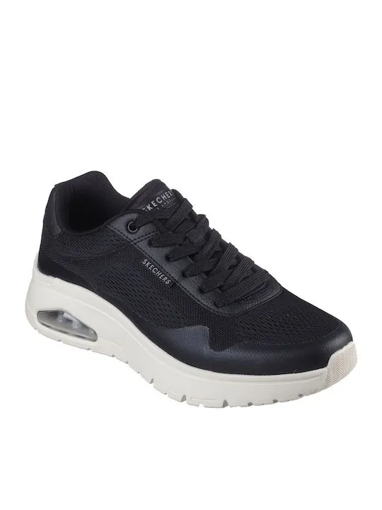 SKECHERS UNO FLEX-SPRING ON AIR 183310/BLK BLACK/WHITE