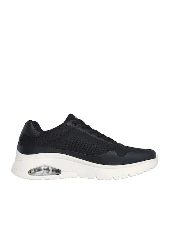 SKECHERS UNO FLEX-SPRING ON AIR 183310/BLK BLACK/WHITE