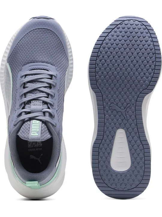 PUMA FLYER LITE 3 JR RUNNING 401526 11 GREY SKY/MINT JELLY/WHITE