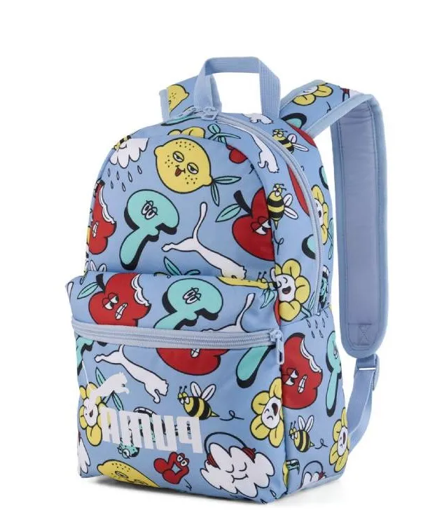 PUMA BACKPACK PHASE S 091324 09 SNOW MOUNTAIN BLUE/COMIC AOP