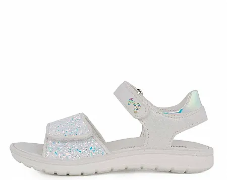 PRIMIGI SANDAL GIRLS GLITTER IRI 1385133 WHITE SNOW