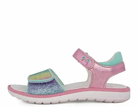 PRIMIGI SANDAL GIRLS GLITTER LAMINAT/ IRI 1385199 CHIFFON/MULTICO