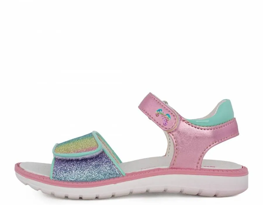 PRIMIGI SANDAL GIRLS GLITTER LAMINAT/ IRI 1385199 CHIFFON/MULTICO