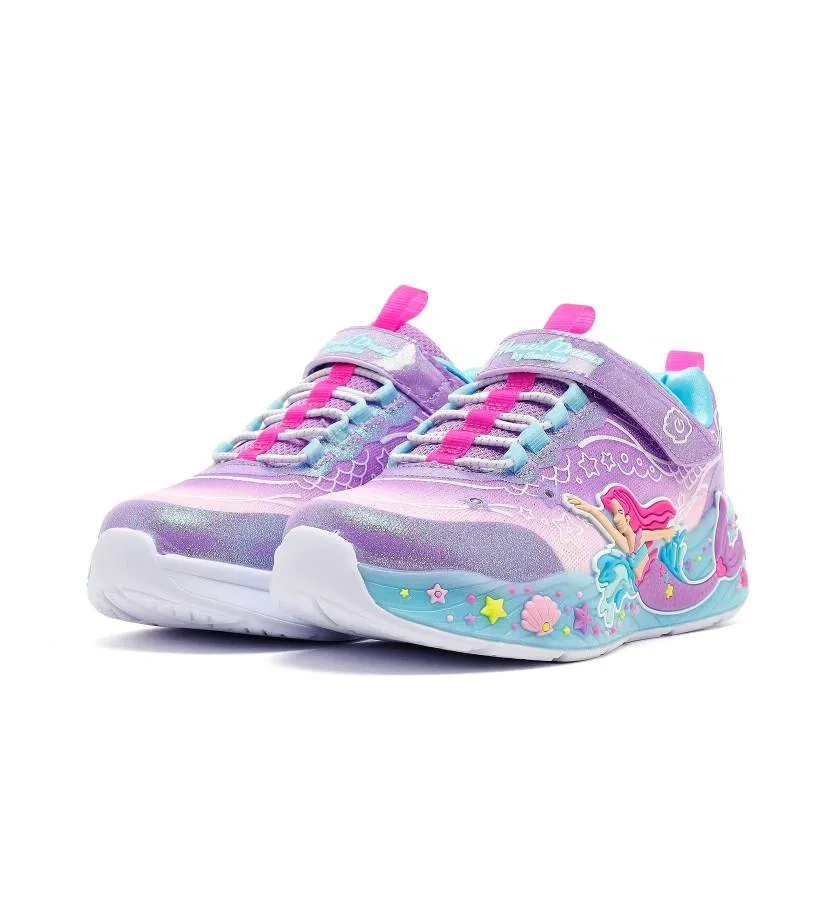 SKECHERS S LIGHTS MERMAID DREAMS 303060L/LVMT LAVENDER/MULTI