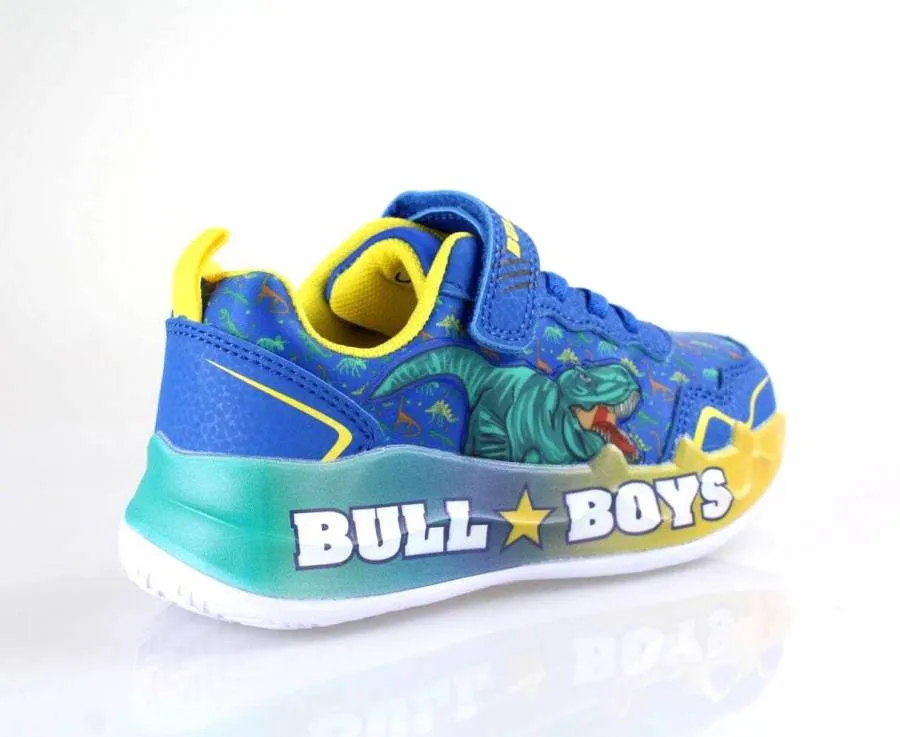 BULL BOYS SNEAKERS LIGHTS PREDATOR REX DNAL5144 - RY01 ROYAL/YELLOW