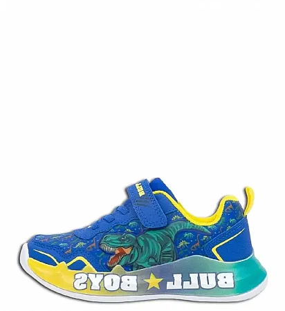 BULL BOYS SNEAKERS LIGHTS PREDATOR REX DNAL5144 - RY01 ROYAL/YELLOW