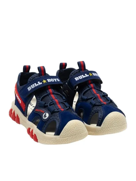 BULL BOYS BULL BOYS T-REX SANDAL LIGHTS DNCR5060 BL01 BLUE/RED