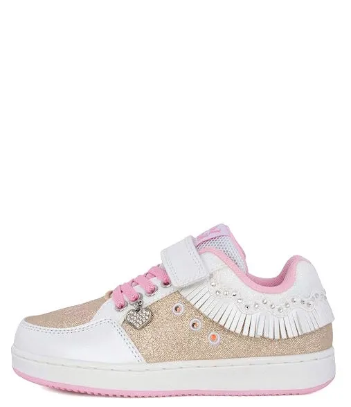 LELLI KELLY SNEAKERS FRANGETTA MIX LIGHTS LKAL8058 - BIOR WHITE/GOLD