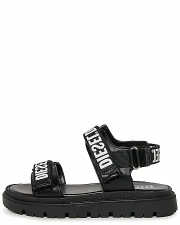 DIESEL SANDAL D-SANTAP BC1067 KF018  K900  BLACK/WHITE