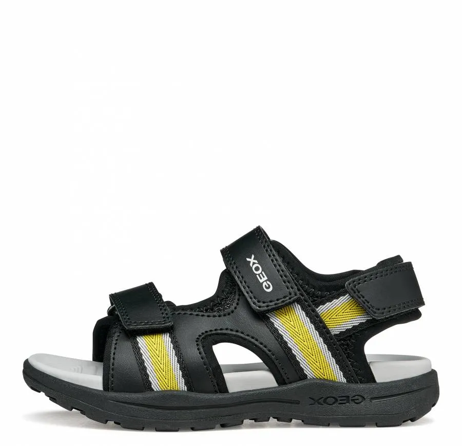 GEOX J VANIETT B. J555XB 01454 C0054 BLACK/YELLOW JUNIOR OUTDOOR